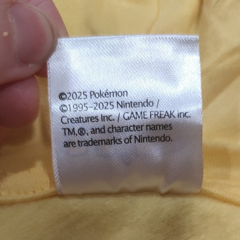 Pokemon Pikachu Hoodie Sweatshirt Yellow New with Tags NWT Size XS/S/L - Picture 6 of 15